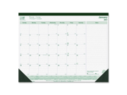 Rediform C177437 Brownline EcoLogix Monthly Desk Pad Calendar
