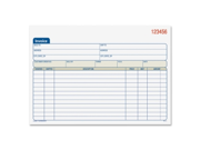 Adams Carbonless Invoice Book - Tape Bound - 2 Part - Carbonless - 5.56" X 7.93" Sheet Size - Assorted - 1each