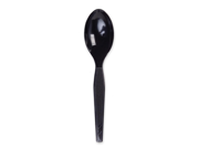 Plastic Cutlery Heavy Mediumweight Teaspoons Black 1000 Carton