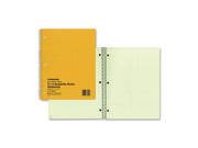 National Scientific Wirebound Notebook Eye Ease 11x8.5 80 Sht 5x5 Quad 33209 Pack Of 48