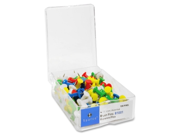 Pushpins 3 8 Point 1 2 Heads 100 BX Assorted