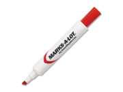 Marks A Lot Desk Style Dry Erase Marker Chisel Tip Red Dozen
