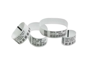 Zebra 10015355K Z Band UltraSoft Wristband Cartridge Kit White 1 Width x 11 Length 175 Roll Direct Thermal White Polypropylene vinyl 6 Roll