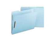 Nature Saver SP17241 Pressboard Fastener Folder 8.50 Width x 11 Length Sheet Size 1 Expansion 2 Fastener Light Blue 25 Box 1 Box