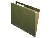 Nature Saver 08651 Hanging File Folder Letter 8.50 x 11 Sheet Size 1 3 Tab Cut Poly Standard Green Recycled 25 Box