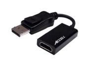 Accell UltraAV DisplayPort 1.1 to HDMI 1.4 Active Adapter Cable