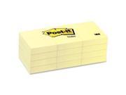 Original Pads in Canary Yellow 1 1 2 x 2 100 Sheet 12 Pack