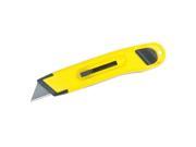 Stanley 10-065 Plastic Light-duty Utility Knife W/retractable Blade- Yellow