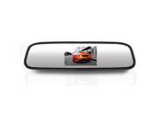 Pyle Wireless Rear View Mirror Backup Camera Parking Assist System Includes Mirror with Built in 4.3 Digital LCD Screen and Universal Mount Waterproof Camera