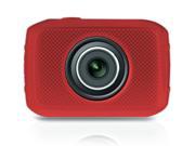 Pyle High Definition Sport Action Camera with 720p Wide Angle Camcorder 5.0 MP Camera 2 Inch Touch Screen Red color