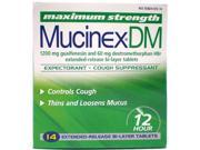 DM Max Strength Expectorant and Cough Suppressant 14 Tablets Box