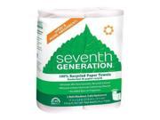 Seventh Generation Paper Towels 100% Recycled 140Shts 2.00 CT Pack of 12