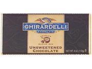 Ghirardelli Unsweetened Chocolate Baking Bar (12x4 Oz)