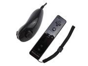 Remote and Nunchuck Controller Combo Bundle for Wii Silicone Sleeve and Wrist Strap