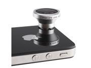 Magnetic Ring 180° Fisheye 0.28X Lens for Apple iPhone 4 iPod Nano 4G