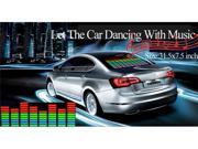 AGPtek Style Sound Activated Multicolor Flashing Equalizer Car Rhythm Music LED Lamp 31.5x7.5 inch