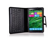 Removable Bluetooth Keyboard + Stand Case + Free Charging Cable for DELL Venue 8 Windows 8.1 8-inch Tablet