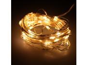 50 String individual LED Wire Lights 5M 16.5FT AA Battery Operated Waterproof Ultra Thin Copper Wire Light Starry Light for Christmas Wedding Halloween Decorati