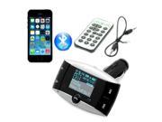 AGPtek 1.5 LCD Car Kit Bluetooth MP3 Player SD MMC USB Remote FM Transmitter with Remote controller