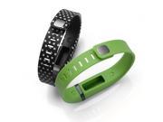AGPtek Black/White Dots Spots band and Lime Band Large Size Replacement Band for Fitbit Flex Bracelet with Clasp No Tracker