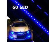 Car Motorcycle Blue LED Strip Waterproof Light for Exterior Rear Trunk Vehicle Body Under Car Body Interior Decoration
