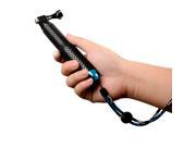 Portable Aluminum Alloy Selfie Stick Monopod POV Pole with Rubber Grip Handle for GoPro Hero 4 3 3 2 1
