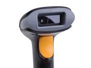 Black USB Automatic Wireless Handheld Laser Barcode Scanner for Supermarket Warehouse Library Bank