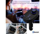 AGPtek Bluetooth FM Transmitter Car Kit with Hands Free Calling USB Charging Music Controls Works with Apple iPhone 4s 5 5s 6 6s LG G4 Samsung Galaxy