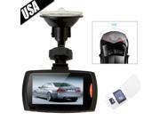 AGPTEK Dashboard Dash Cam Full HD 1080P H.264 2.7 LCD Car DVR Camera Video Recorder with G Sensor Night Vision Motion Detection WDR 175° Wide Angle and Cycle