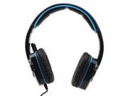SADES SA 708 Stereo Gaming Headphone Gaming Headset Pro USB Gaming Headphone with Microphone Blue