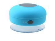 Wireless Bluetooth 3.0 Waterproof Outdoor indoor Shower Speaker Hands Free Speakerphone for Computers Smartphones Blue