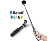 Extendable Ultra Light Selfie Stick AluminiumBluetooth Self portrait Monopod 1 4 inch screw hole with free Carabiner Compatible with iOS 6.0 Android 4.3 above