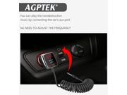 AGPTEK® Car Bluetooth A2DP 3.5mm AUX Stereo Audio Receiver And FM Transmitter Hands free USB Charger for iPod SmartPhone Ipad GPS