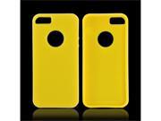Yellow/ White Apple Iphone 5 Crystal Rubbery Soft Silicone Skin Case W/ Bumper