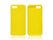 Yellow Apple Iphone 5 Rubbery Soft Silicone Skin Case
