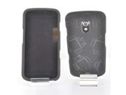 Samsung Galaxy Nexus Rubberized Androitastic Hard Plastic Case Snap On Cover - Black