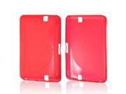 Red S Crystal Silicone Case for Amazon Kindle Fire HD