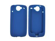 HTC Google Nexus 1 Rubbery Feel Silicone Skin Case Cover, Rubber Skin - Blue