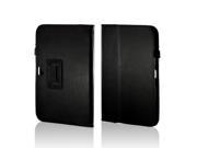 Black Leather Case Stand w/ Magnetic Closure for Google Nexus 10