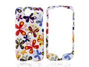 HTC Nexus One Hard Plastic Case - Colorful Butterflies On White
