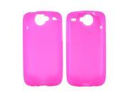 Google Nexus One Rubbery Feel Silicone Skin Case Cover, Rubber Skin - Hot Pink