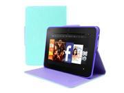 Mint/ Lavender Faux Leather Diary Flip Case w/ ID Slots Bill Fold & Magnetic Closure for Amazon Kindle Fire HD 8.9 2