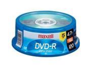 Maxell 16X Write once DVD R Spindle 15 Pack 638006