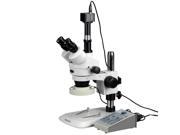 3.5X-90X Zoom Stereo Microscope with 80-Zone 80-LED Light + 5MP Digital Camera