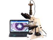 40X-2500X Infinity Plan Research Compound Microscope with 5MP USB Digital Camera