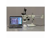 7X-45X Trinocular Stereo Microscope with 80-LED Light + 1.3MP USB Digital Camera