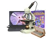 40X-2500X Advanced Home School Microscope + Digital Camera, 50 Specimens & Book