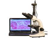 40X-2500X 3W LED Trinocular Compound Microscope with 5MP Digital Camera