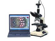 40X-1600X Lab Clinic Vet Trinocular Microscope with USB Digital Camera