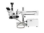3.5X-90X Simul-Focal Trinocular Boom Microscopy System + 5MP Digital Camera